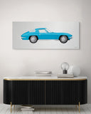 1963 CORVETTE STINGRAY (SILVER BLUE) ART