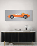 1966 LAMBORGHINI MIURA (ARANCIO) ART